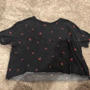 PINK cherry crop top